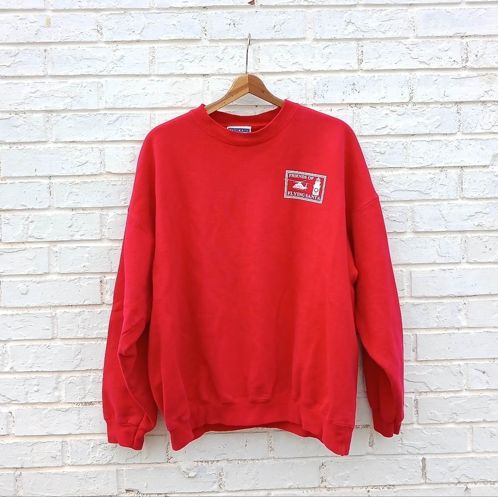 Vintage Hanes Ultimate Crewneck Sweatshirt Friends Of Flying Santa
